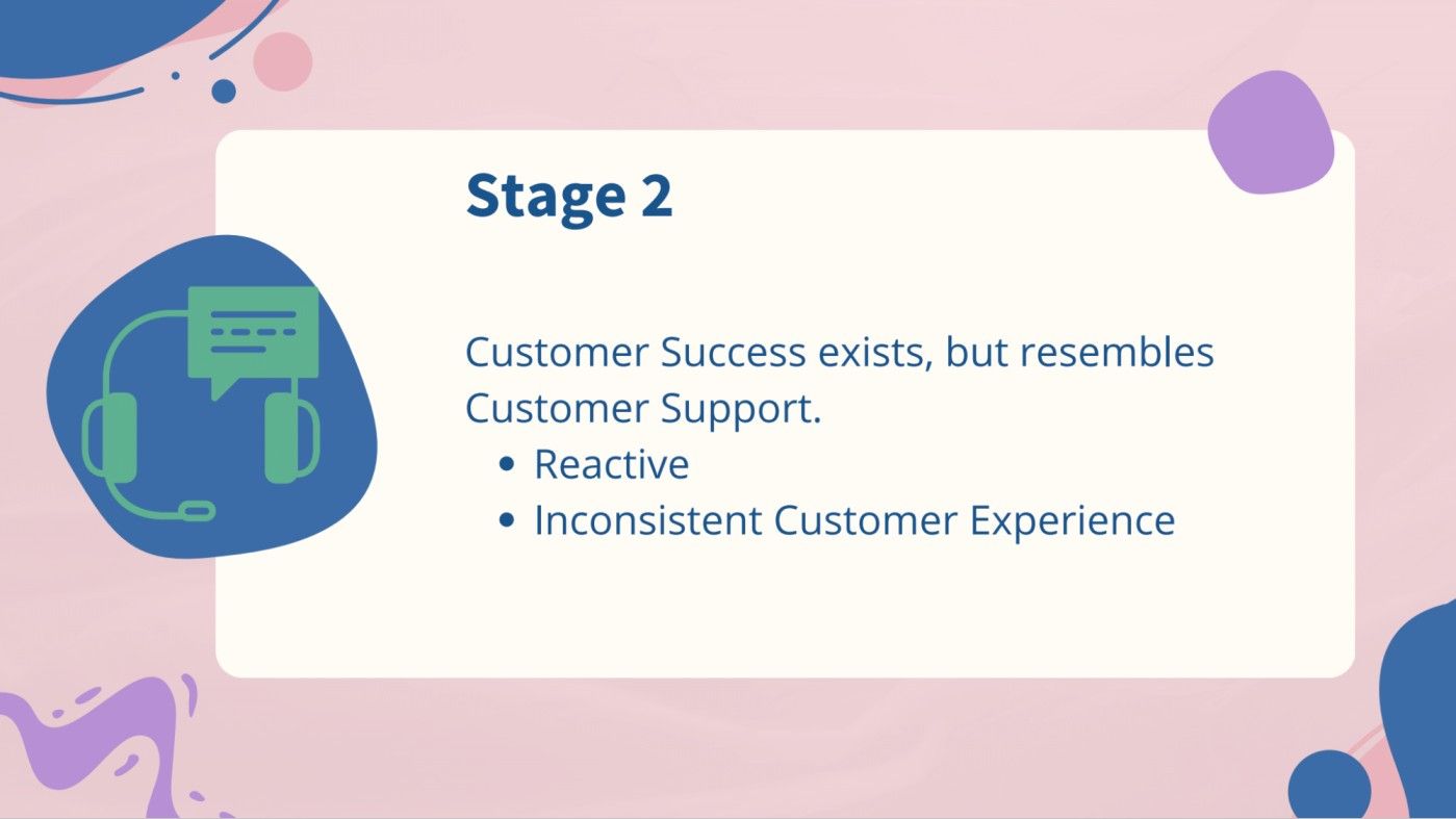 Stage 2: Customer success exists but resembles support.