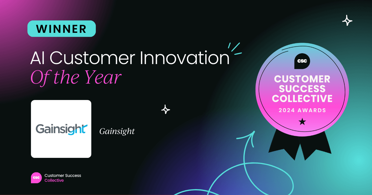 AI Customer Innovation Of the Year 2024 winner - Gainsight