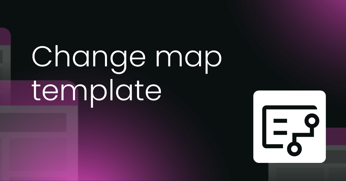 Organizational change map template