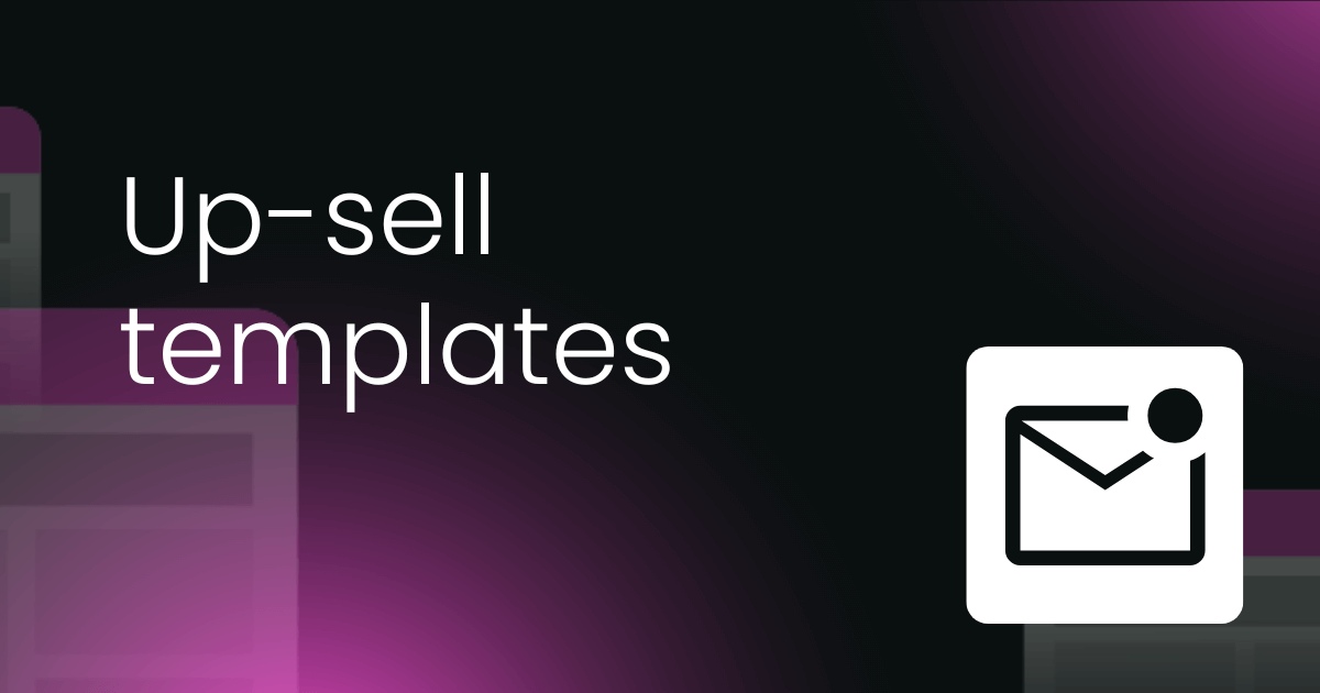 Upsell email templates