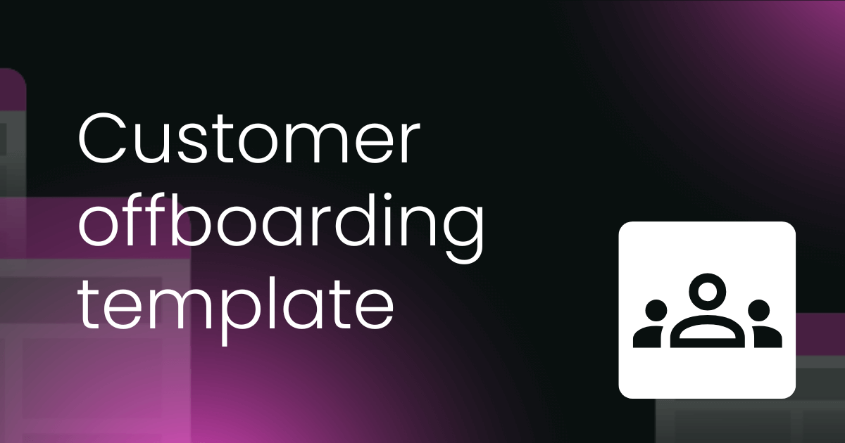 Customer offboarding template