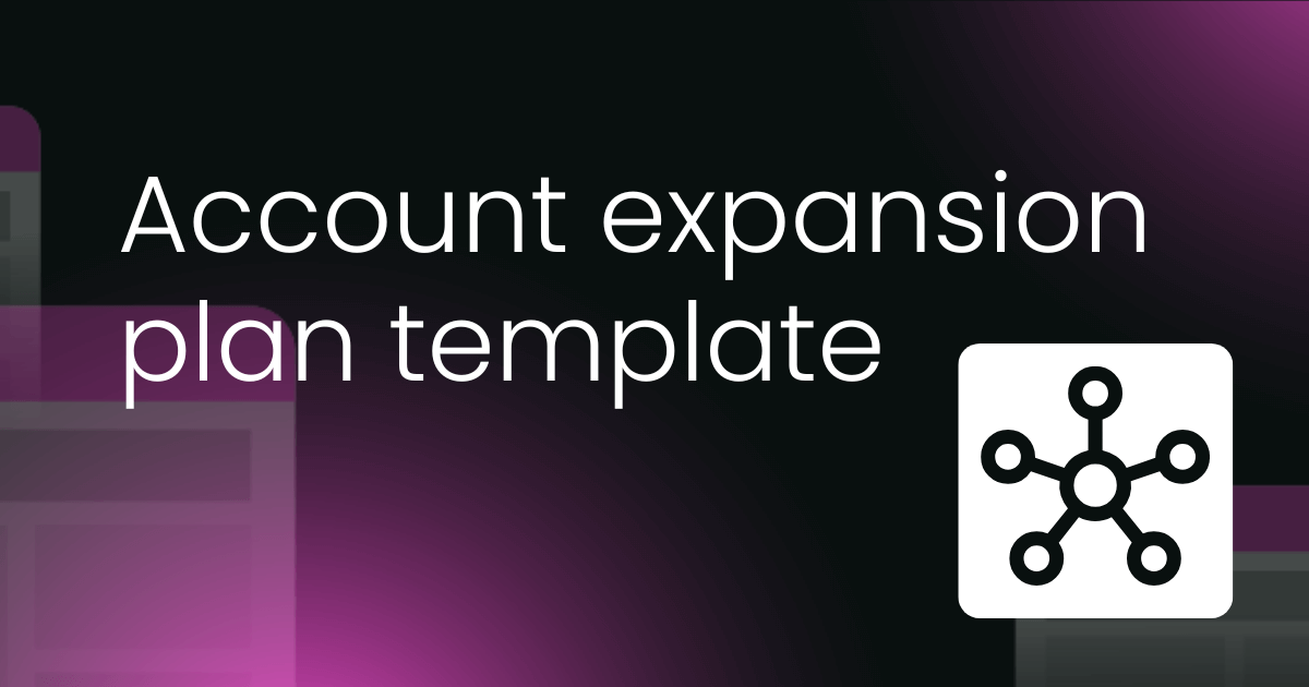 Account expansion plan template